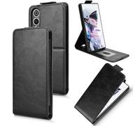 XFDSFDL® Protective Cover for ZTE Nubia RedMagic 10 Air NX779J (6.8 Inch) Vertical PU Leather Up and Down Open Case with Stand Wallet Phone Shell Holster Black