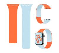 XFEN Magnetic Band Compatible with Apple Watch Series 11/10 42mm, SE(3rd/2nd/1st gen) 40mm, Series 9/8/7 41mm, Modern Tactile Micro-Pattern Dual-Tone Sport Strap, High-Contrast Layered Silicone Band