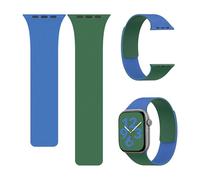 XFEN Magnetic Band Compatible with Apple Watch Series 11/10 42mm, SE(3rd/2nd/1st gen) 40mm, Series 9/8/7 41mm, Modern Tactile Micro-Pattern Dual-Tone Sport Strap, High-Contrast Layered Silicone Band