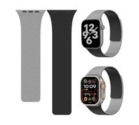 XFEN Magnetic Band Compatible with Apple Watch Series 11/10 46mm, SE(3rd/2nd/1st gen) 44mm, Ultra 3/2/1 49mm, Series 9/8/7 45mm, Modern Tactile Micro-Pattern Dual-Tone Sport Strap, High-Contrast