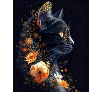 XFENDOUDOU Cross Stitch Kits for Adults Beginners pre Printed Cat DIY Cross Stitch Stitching Kit for Home Decor Cross Stitch Patterns 16x20inch