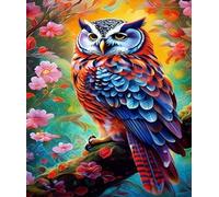 XFENDOUDOU Cross Stitch Kits for Adults Beginners pre Printed owl DIY Cross Stitch Stitching Kit for Home Decor Cross Stitch Patterns 16x20inch