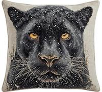XFENDOUDOU Cross Stitch Kits Stamped for Adults Beginner Kids Animal Black PantherDecoration Embroidery Pillow 11CT 45×45cm DIY Embroidery Needlework Kit Creative Home Decoration Needlework