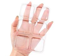 Xfenvs Door Knob Wall Shield, 4 CM Clear Square Soft Rubber Wall Protector Self Adhesive Door Handle Bumper (Clear/Square, 6PCS)