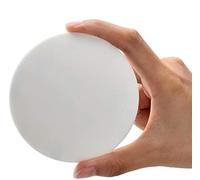Xfenvs Door Stopper Wall Protector, 9 CM White Large Round Soft Door Knob Wall Shield, Self Adhesive Door Handle Bumper (White, 2 PCS)