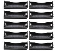 XFFCSEC 18650 Battery Holder:Black 10 Pcs 1 Slots 3.7V Batteries Holder for Flat top 18650 Batteries