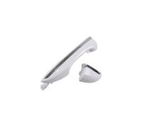 Xfheqmd Side Exterior Door Handle for 2014-2018 Door Handle for Toyota for Corolla Driver Front Rear Side Outer White with Chrome Plated Strip Side DoorHandle(Rear L)