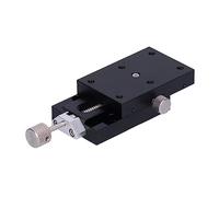 XFHT4060 Sliding Stage, X - Axes Manual Fine Tuning Slide Table, Dovetail Guide Trimming Platform with Aluminum Alloy Body, ±10-30mm Movement for Optical Equipment and Measuring