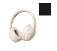 XFHtyCJ 1PCS Wireless Headphones | Clear Call Headsets Super Bass Hit Earphones Playtime(White add pouch)