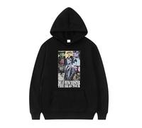 XFICSD Hoodies Dean Winchester Sweatshirts Stylish Men's Comfortable Sportswear, Women's Cartoon Print Long Sleeve Jacket Loose Tops-Black||4XL