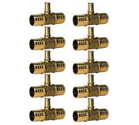 XFITTING 1 inch x 1 inch x 1/2 inch Pex Reducing Tee, Pex B Crimp Version 25-1-5=2X, 2 Pieces