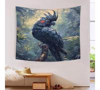 XFKLYNVCJ 3D Parrot Print Wall Blanket Home Decoration Bedding Poster Wall Art Tapestry Wall Hanging Tapestry Soft Polyester for Bedroom Living Room Dorm Home Decorations 70cmx100cm