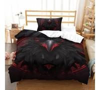 XFKLYNVCJ Eagle 3D Printed Duvet Cover Set with Hidden Zipper Bedding Microfiber Comforter Cover with Pillowcase for Kids Boys Adult Easy Care Single（135x200cm）