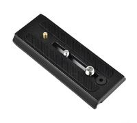 XFKSHCJU Black Sliding Quick Release Plate for Manfrotto 503HDV MH055M0 Q5 MVH400AH, Aluminum Alloy