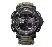 XFLHXY 23-in-1 Tactical Survival Watch for Men, Multifunctional Outdoors Waterproof Survival Watches, Adjustable Wristband with Compass Paracord Band(Color5)