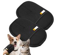 XFLHXY 2Pack Cat Grooming Glove, Static Removal Gloves Pet Hair, Dog Washing Gloves, Reusable Cat Dog Electrostatic Hair Remover Grooming Glove Tool(Black)