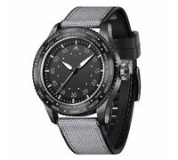 XFLHXY Men's Solar Sport Watch, Quartz Movement, Mineral Glass, Lightweight & Durable Leather Strap