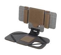 XFLHXY Outdoor Molle Phone Carrier, Lightweight Foldable Navigation Board with Wide Angle Phone Holder, Chest Rig Hovering Mount Tactical Phone Mount for 15 Pro(Brown)