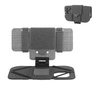 XFLHXY Outdoor Molle Phone Carrier, Lightweight Foldable Navigation Board with Wide Angle Phone Holder, Chest Rig Hovering Mount Tactical Phone Mount for 15 Pro(Grey)