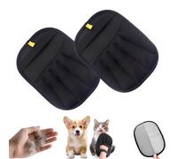 XFLHXY Pet Hair Removal Glove, Double Sided Pet Grooming Gloves, Cat Dog Hair Remover,Versatile Pet Hair Removal Tool for Washing, Deshedding, Grooming(2pack)