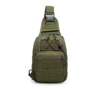 XFLHXY Small Tactical Sling Backpack Bag for Men Military Shoulder Bag Pack EDC Crossbody Bag for Hiking 10 Liters(Green)