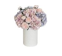 XFLSDHGD Artificial Flowers Artificial Flowers Big Hydrangea Mixed Home Wedding Decorations Living Room Hotel Guest House Bathroom Cemetery Fake Flower Pot Fake Flowers