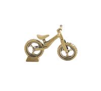 XFLSDHGD Brass Bicycle Model,Metal Wheel Can Rotate Cool Bicycle Miniature Statue Sculpture Desktop Ornament Home Bonsai Micro Landscape Decor Accessories (Brass Primary)