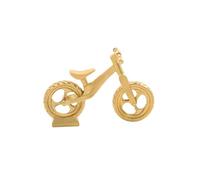 XFLSDHGD Brass Bicycle Model,Metal Wheel Can Rotate Cool Bicycle Miniature Statue Sculpture Desktop Ornament Home Bonsai Micro Landscape Decor Accessories (Brass Primary)