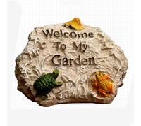 XFLSDHGD Garden Decor Figurine Sculpture with Welcome to My Garden Sign for Outside and Home/Patio/Balcony/Yard Art Lawn Ornaments - Great House Warming Gifts for Women/Grandma