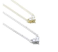 XFLSDHGD New 2025 100% 925 Sterling Silver Her Women Jewelry Cute Lovely Sparking Cz Small Heart Necklace Decoration Jewelry Luxury With For You Accessories Trendy Creative Best For Gift