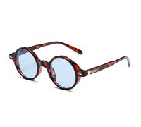XFLSDHGD New 2025 Punk Women Round Sunglasses Vintage Rivets Men Sun Glasses Shades UV400