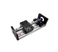 XFLSDHGD Sliding rail linear bearing slider block Sliding Stage With Coupling Travel 100-500mm SFU1204 Ball Screw Linear Guide MGR12 Use For Nema23 Stepper Motor(200mm)