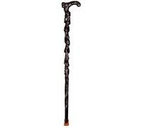 XFLSDHGD Solid Wooden Walking Cane Wood Canes Elderly Crutches, Solid Wood Walking Stick, Cane, Antique Root Carving 93cm Long Can Be Truncated As Needed for Elderly, Seniors