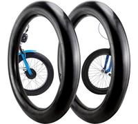 XFLYP 2 Pack Fat Tyre Bike Tubes, 20 x 4.0 AV32mm Valve Cycle Inner Tubes Self Sealing Puncture Resistant Compatible with 20x3.5/4.0 Mountain Cycle Inner Tubes, Wear Resistant