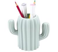 XFLYP Cactus Shape Pen Holder Cute Stationery Pen Holder Desk Organiser, Makeup Brush Holder, Creative Funny Cactus Shape Desk Pen Holder Stand for Desk, Office Supplies, Vanity Table (Green)
