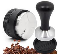 XFLYP Coffee Distributor 53mm, 3 in 1 Coffee Leveler Tool & Coffee Tamper & Soft Rubber Mat, Coffee Leveler Distribution Tool fits 54mm Sage Portafilters Barista Express Barista Coffee Accessories