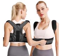 XFLYP Posture Corrector Suitable with Breathable Mesh, Adjustable Porosity Back Corrector for Children and Adults of Rubber and Nylon to Relieve in the Neck, Back, and Shoulders(L)