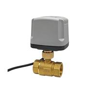 XFMZFUBD DN15 DN20 DN25 Full Bore Waterproof Motorized Ball Brass IP65 Female Thread AC/DC 12V 24V 110V 220V(Dc12v-cr03,DN20)