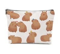 XFN Capybara Gifts, Cute Capybara Makeup Bag, Capybara Stuff Cosmetic Bag Travel Pouch, Capybara Animal Lovers Gifts for Women Girls Daughter Best Friend Niece Friendship Graduation Birthday Gifts,