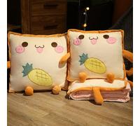 XFNWT 2-in-1 Pillow Blanket for Adults Reading Pillow Sofa Cushions Unfolds into Cozy Throw For Napping, Reading, TV on Bed Sofa,A-s