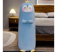 XFNWT Giant Plush Body Pillow, Ultra Soft Stuffed Animal Hugging Pillow for Adults Kids Cuddle Pillow for Side Sleeping, Bedroom Decor, Anxiety Comfort Gifts,Blue-70cm