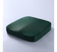 XFNWT Memory Foam Seat Cushion for Tailbone Sciatica Pain Relief - Orthopedic Coccyx Cushion for Office Chair, Car, Wheelchair, Long Sitting,Green-40 * 40 * 5.5cm