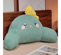 XFNWT Reading Pillow with arm Lumbar Support Backrest Pillows Cute Animal Cuddle Cushion Back Support Cushion for Bed Rest with Removable Cover for Home Office Watching TV,Dinosaur-30 * 55CM