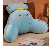 XFNWT Reading Pillow with Arms Detachable Backrest Plush Cuddle Cushion for Bed, Sofa Support, Ideal for Gaming, Relaxing, Kids, Washable Cover,dinosaur-60 * 35cm