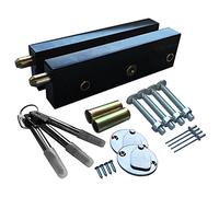 XFORT 2 Pack Black Enfield Garage Door Lock Bolts, Surface Mounted Garage Bolt to Enhance Garage Security