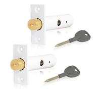 Xfort 2 Pack Mortice Door Bolts, Door Security Rack Bolt, White