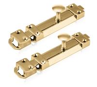 Xfort 2 Pack Polished Brass Heavy Door Bolt