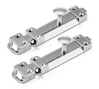 XFORT 2 Pack Polished Chrome Door Bolt, Surface M
