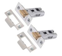 Xfort 2 Sets Of 65mm Polished Chrome Tubular Latch, Mortice Door Latch