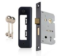 Xfort 3 Lever Matt Black Mortice Sashlock 65mm